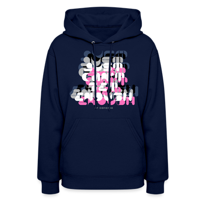 Just can't Get Enough DM 80s Pop Art Women's Hoodie - navy