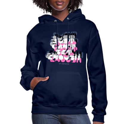 Just can't Get Enough DM 80s Pop Art Women's Hoodie - navy