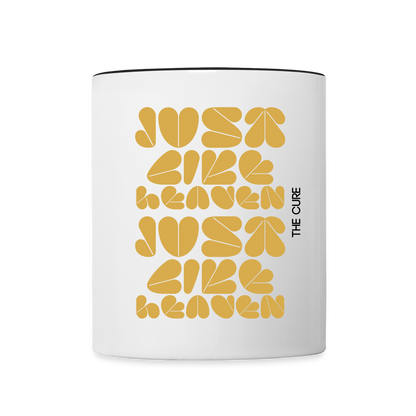 Just Like Heaven the Cure 80s Pop Art Contrast Coffee Mug - white/black