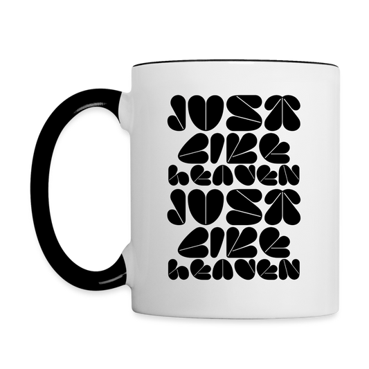 Just Like Heaven the Cure 80s Pop Art Contrast Coffee Mug - white/black