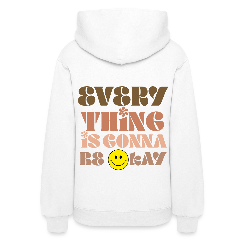 Everything is Gonna Be Okay Women's Hoodie - white