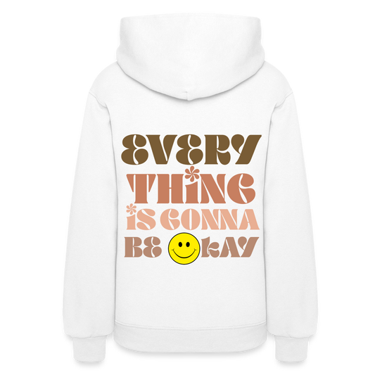Everything is Gonna Be Okay Women's Hoodie - white
