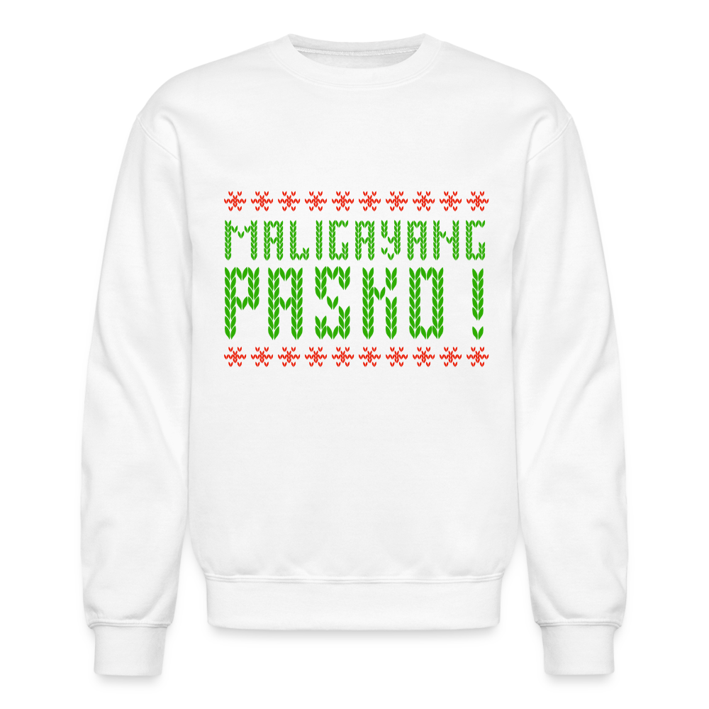 Maligayang Pasko! Crewneck Sweatshirt - white