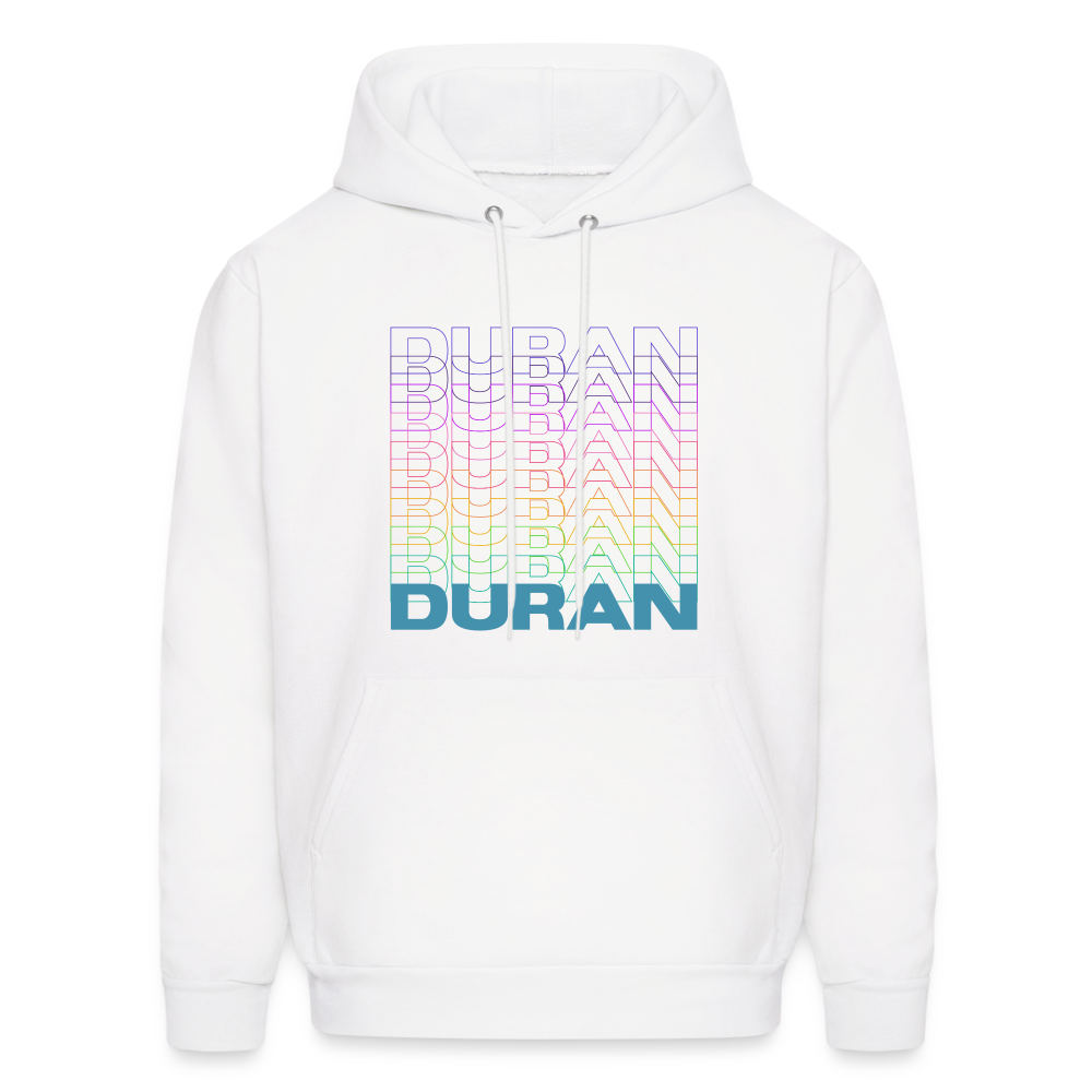 Duran Duran Rainbow 80s Men's Hoodie - white
