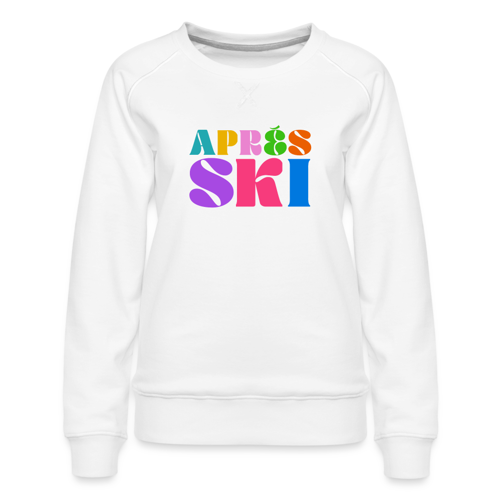 Après Ski Color Bubble Women’s Premium Sweatshirt - white
