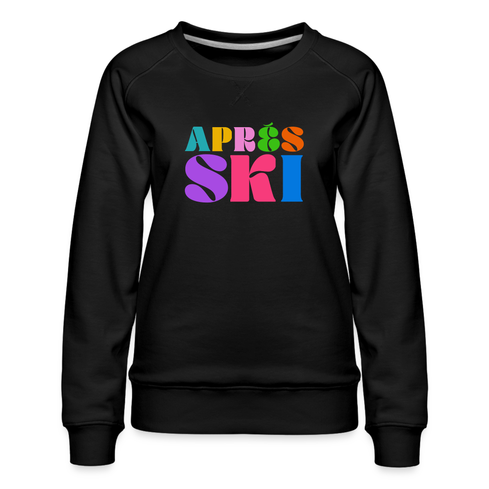 Après Ski Color Bubble Women’s Premium Sweatshirt - black