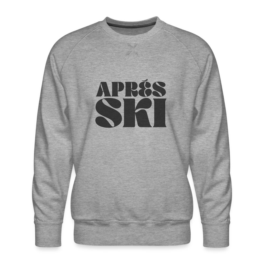 Après Ski Bubble Men’s Premium Sweatshirt - heather grey