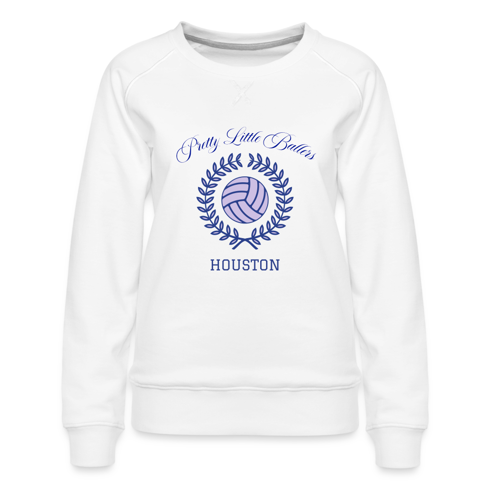 CUSTOM for Pretty Little Ballers Women’s Premium Sweatshirt - white