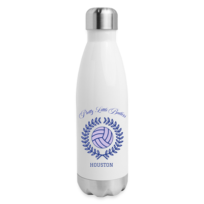 CUSTOM for Pretty Little Ballers Insulated Stainless Steel Water Bottle - white