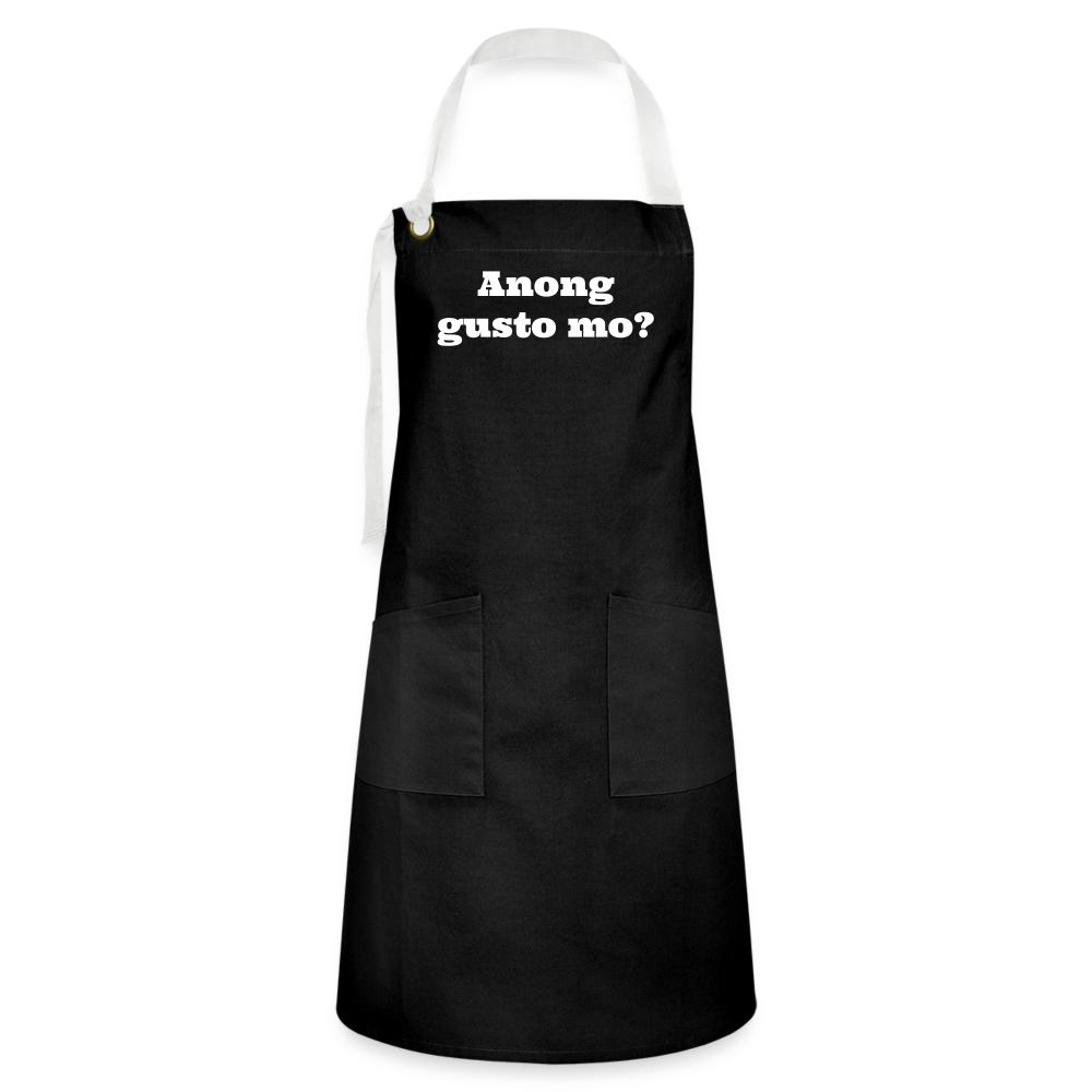 Among gusto mo? Artisan Apron - black/white