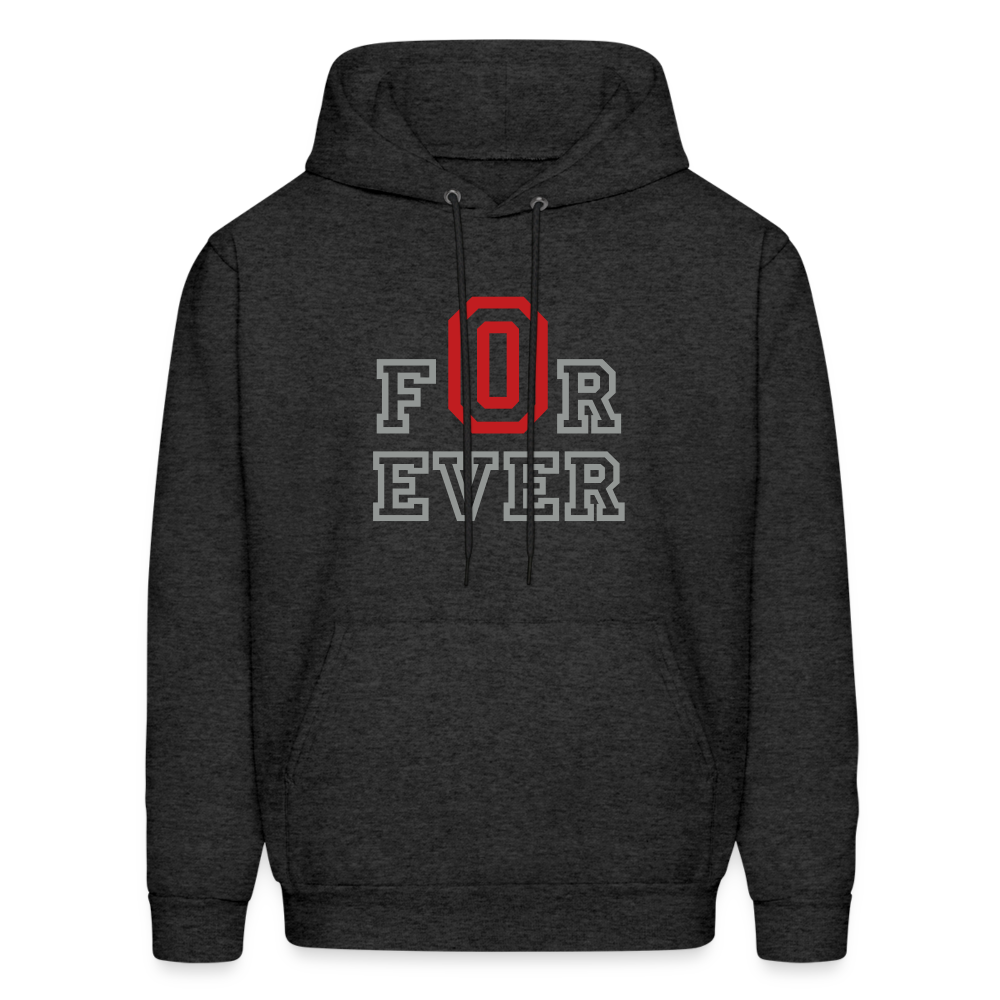 FOREVER O Men's Hoodie - charcoal grey