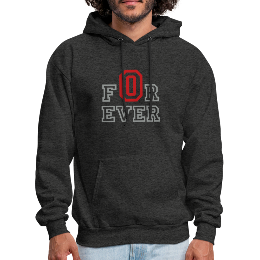 FOREVER O Men's Hoodie - charcoal grey