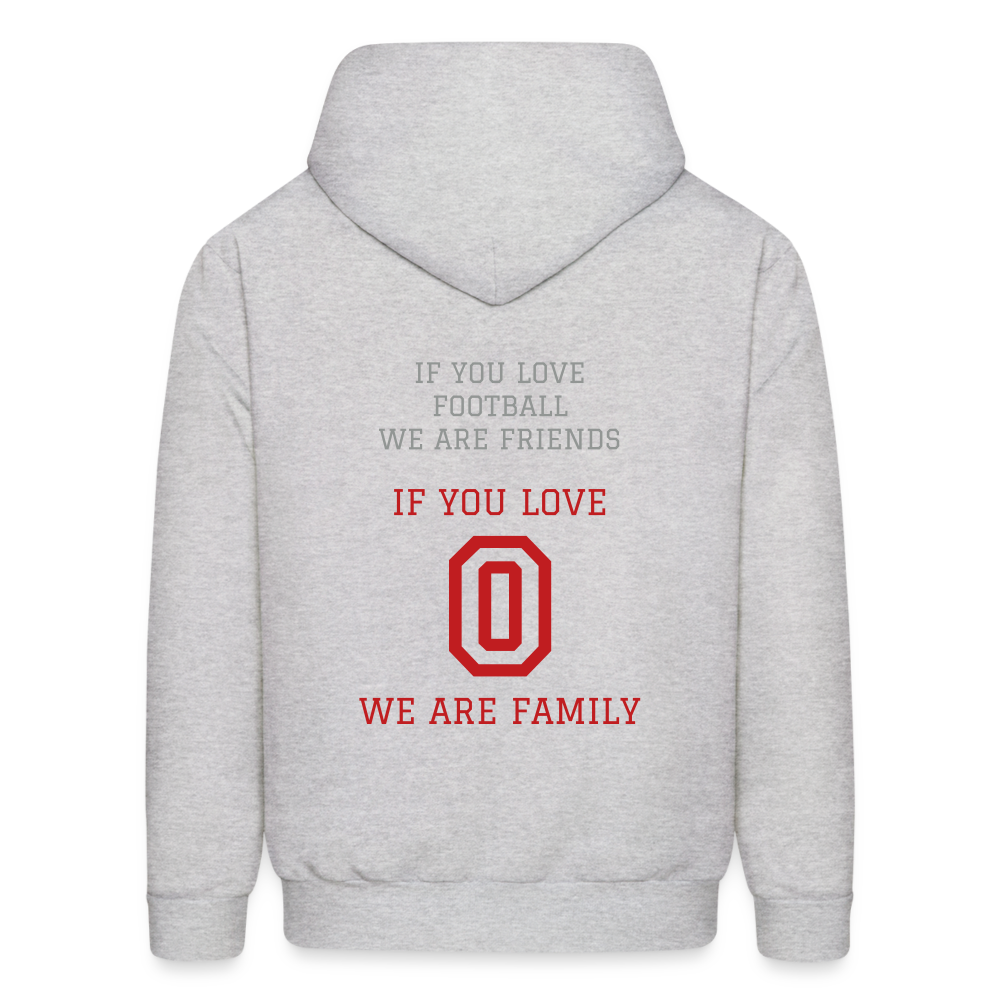 FOREVER O FRIENDS Men's Hoodie - ash 