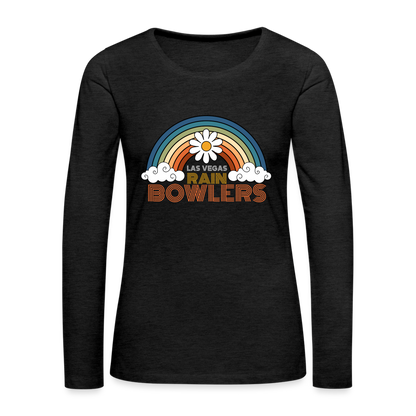 CUSTOM for Rainbowlers Club Women's Premium Long Sleeve T-Shirt - charcoal grey