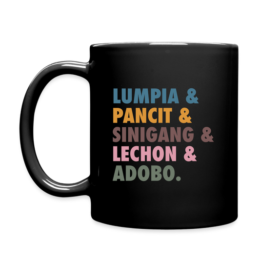 Lumpia & Pancit Full Color Mug - black