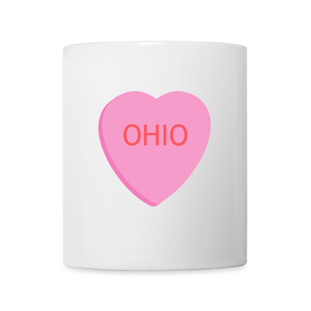 Candy Hearts Ohio Coffee/Tea Mug - white