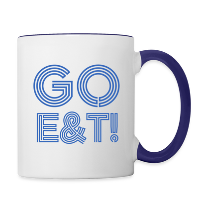 CUSTOM FOR JPMORGAN CHASE Contrast Coffee Mug - white/cobalt blue