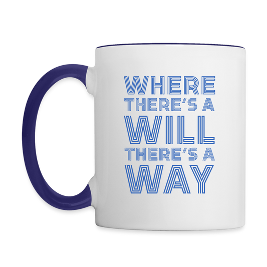 CUSTOM FOR JPMORGAN CHASE Contrast Coffee Mug - white/cobalt blue