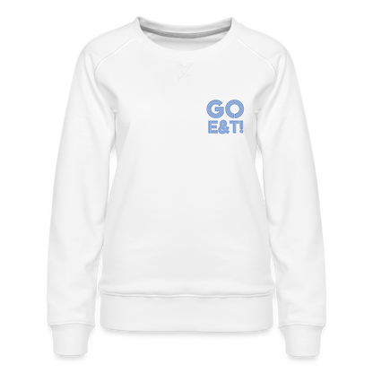 CUSTOM for JPMORGAN CHASE Women’s Premium Sweatshirt - white