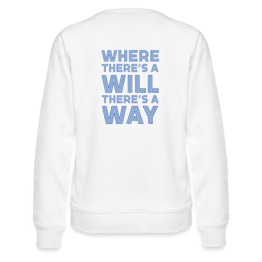 CUSTOM for JPMORGAN CHASE Women’s Premium Sweatshirt - white