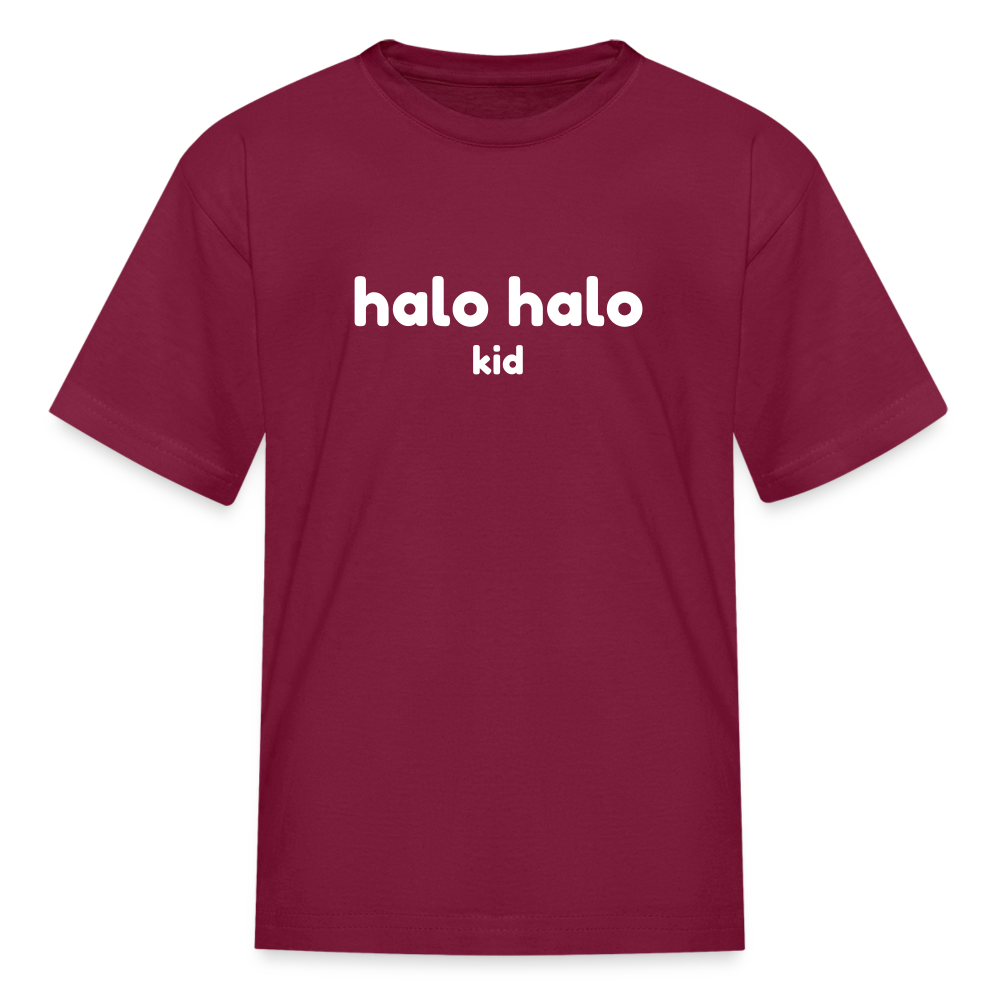 Halo Halo Kid Kids' T-Shirt - burgundy