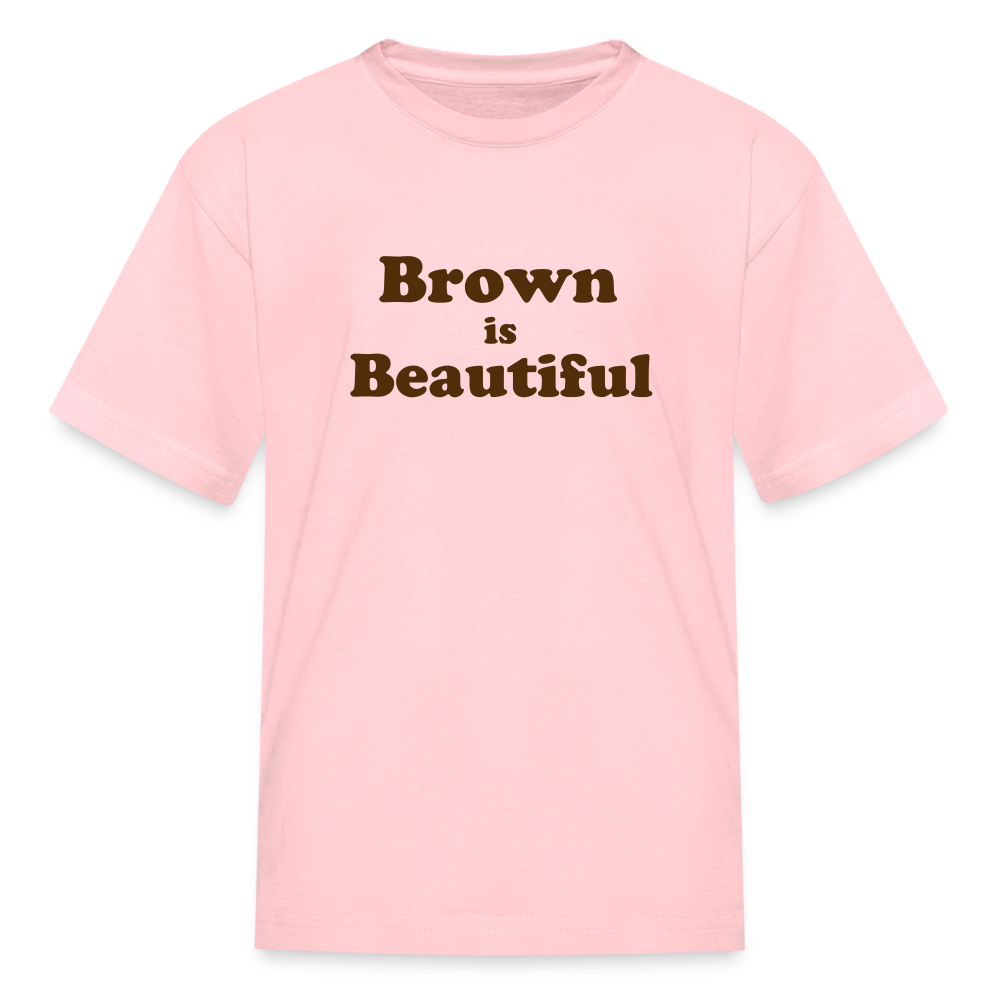 Brown is Beautiful Kids' T-Shirt - pink