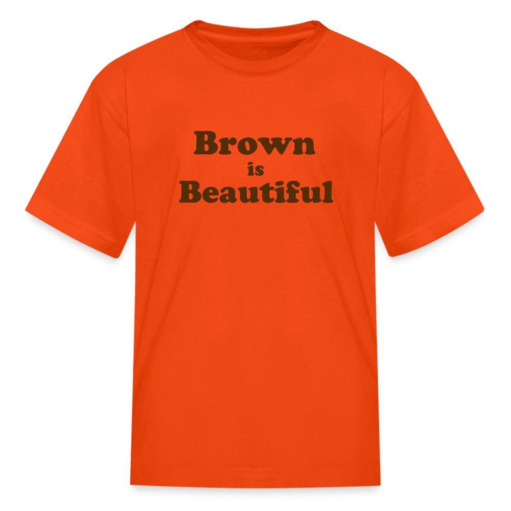 Brown is Beautiful Kids' T-Shirt - orange