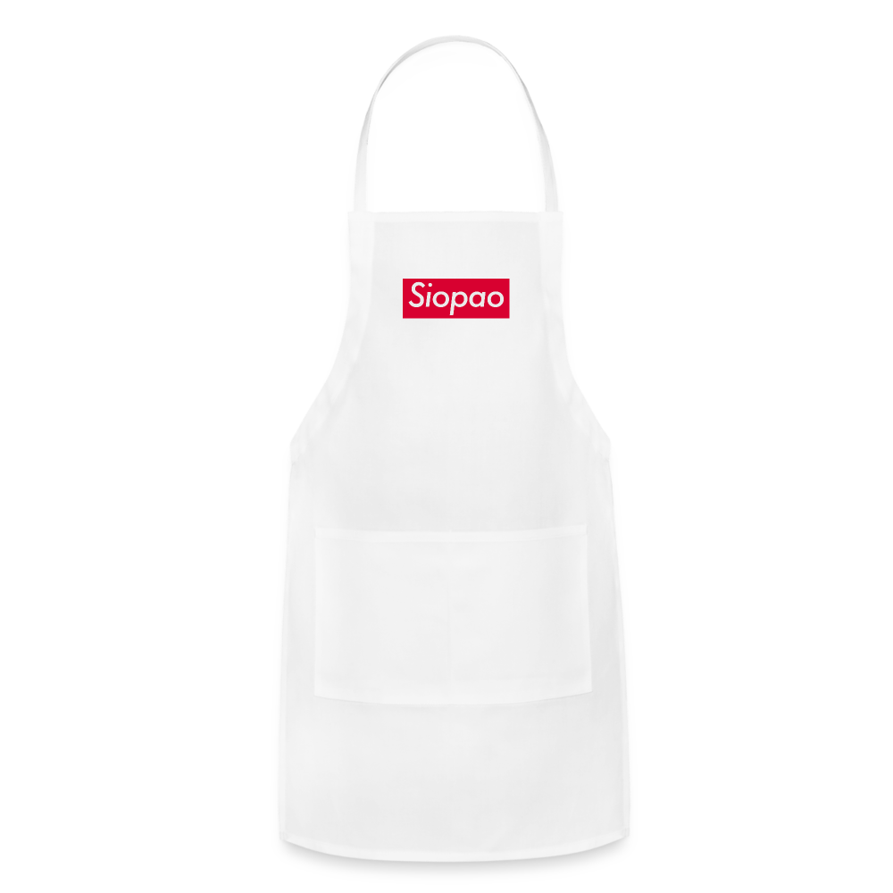 Siopao Adjustable Apron - white