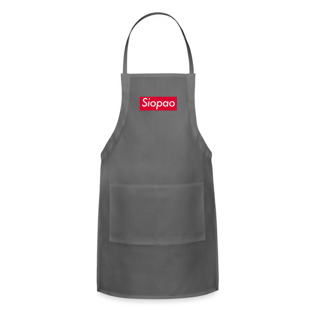 Siopao Adjustable Apron - charcoal