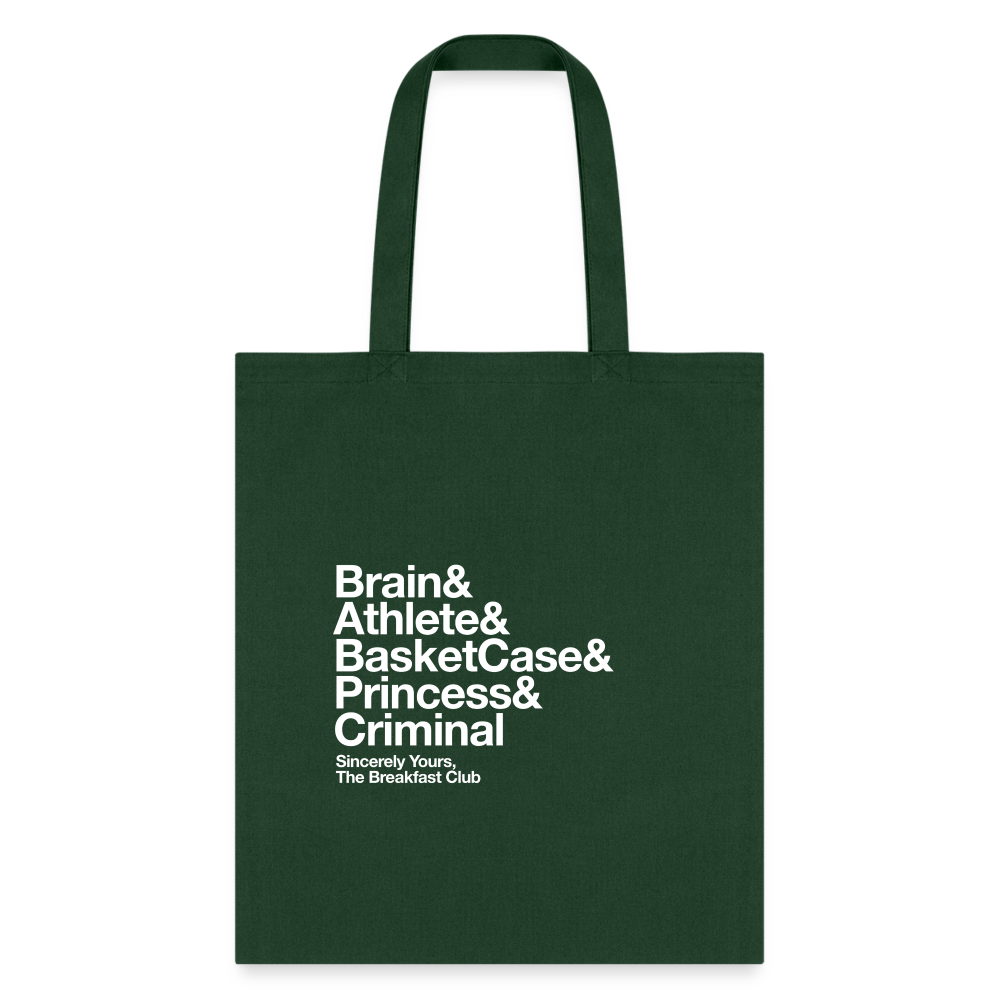 Breakfast Club Tote Bag - forest green