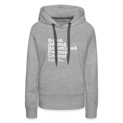 The Breakfast Club Women’s Premium Hoodie - heather grey