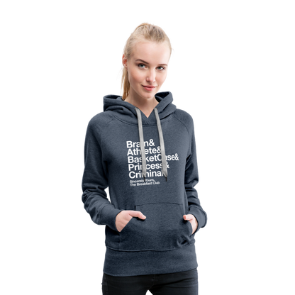 The Breakfast Club Women’s Premium Hoodie - heather denim