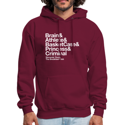 The Breakfast Club Men's Hoodie - burgundy