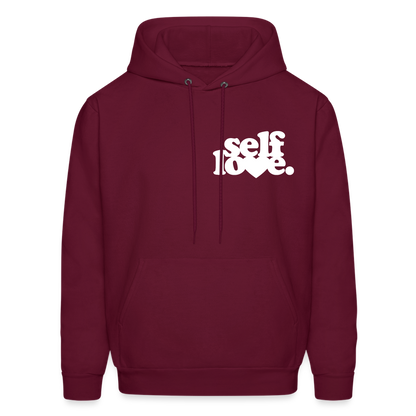 Self Love Men's Hoodie - burgundy