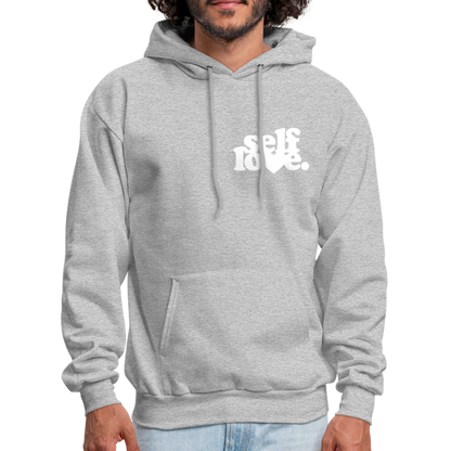 Self Love Men's Hoodie - heather gray