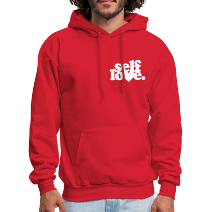Self Love Men's Hoodie - red