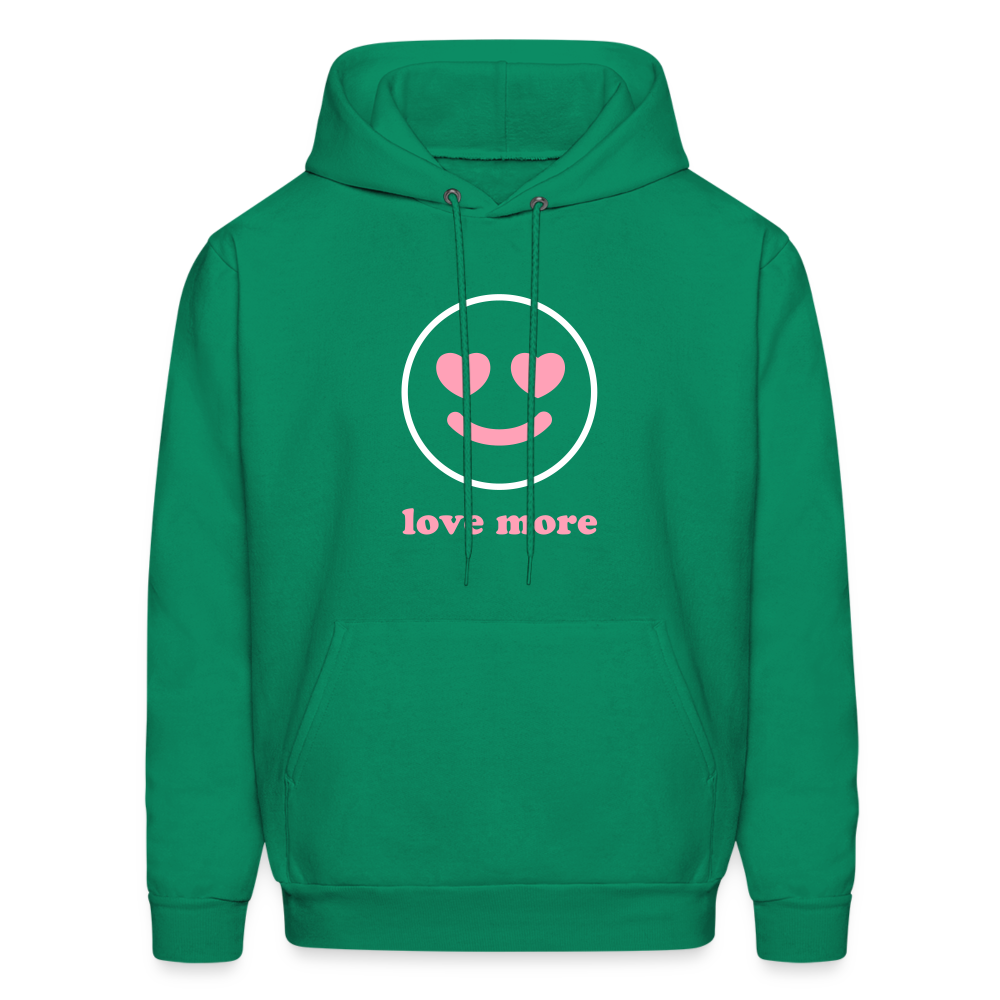 Love More Men's Hoodie - kelly green