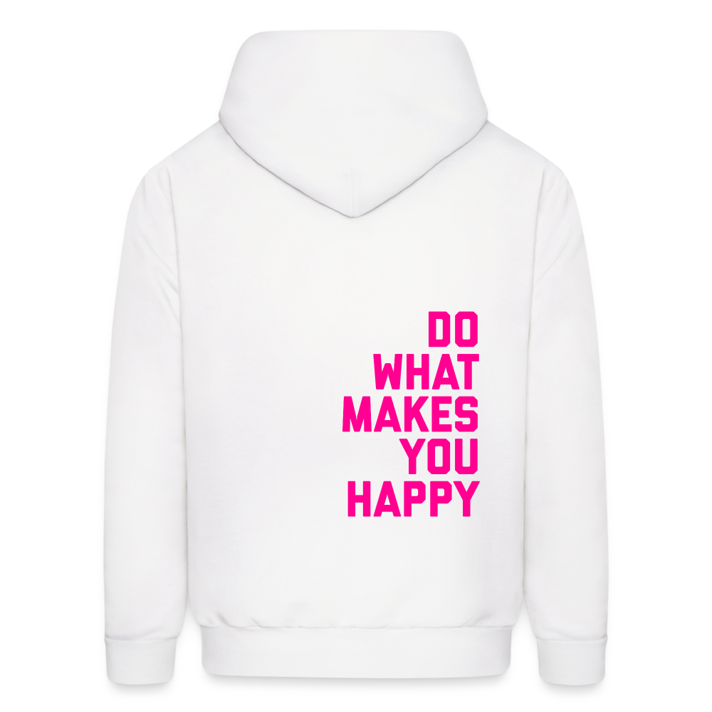 Do What Makes You Happy Men's Hoodie - white