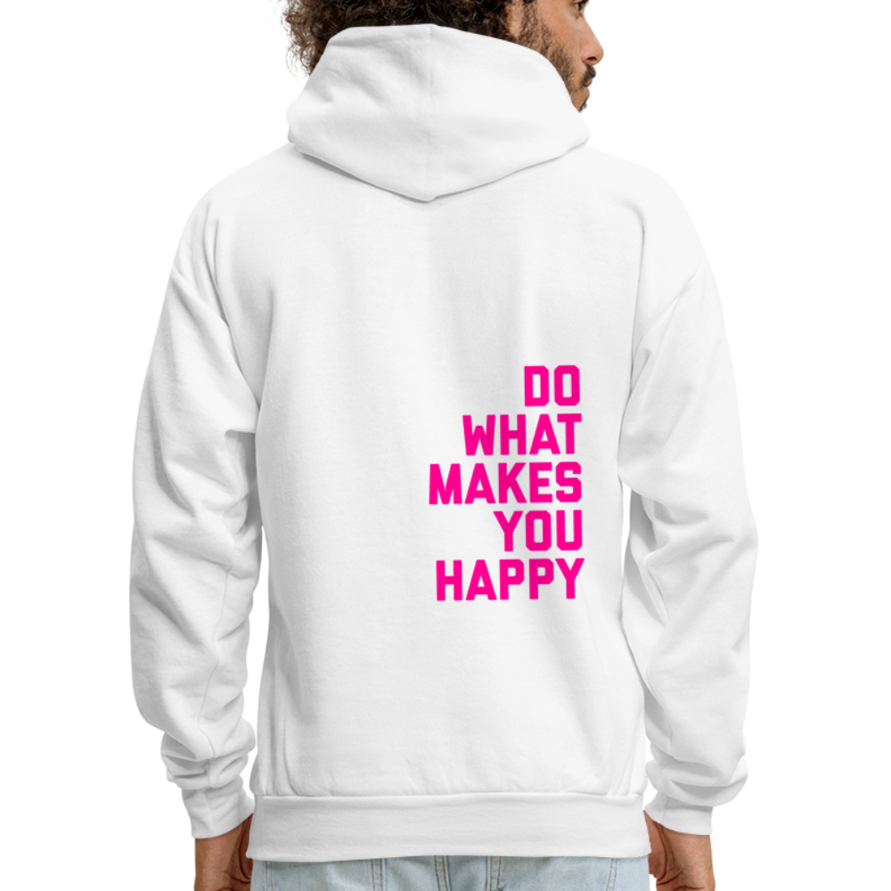 Do What Makes You Happy Men's Hoodie - white