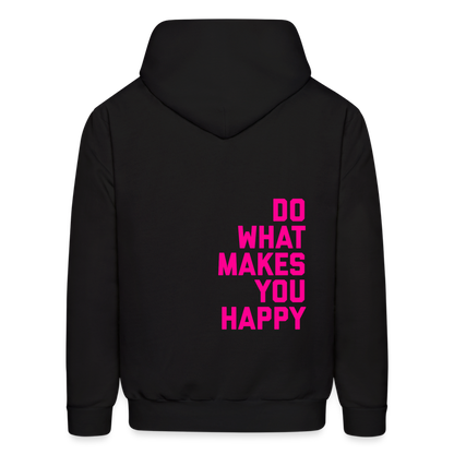Do What Makes You Happy Men's Hoodie - black