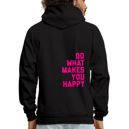 Do What Makes You Happy Men's Hoodie - black