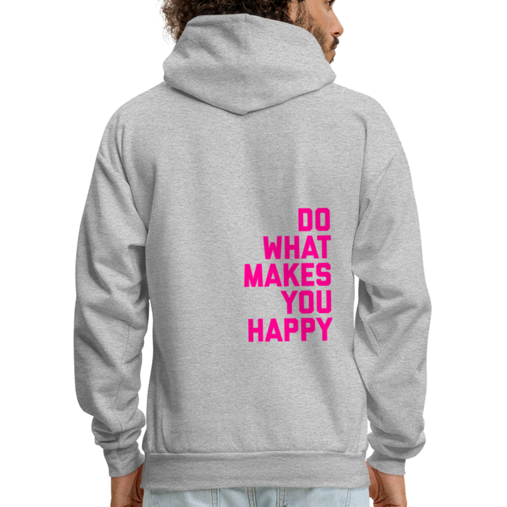 Do What Makes You Happy Men's Hoodie - heather gray