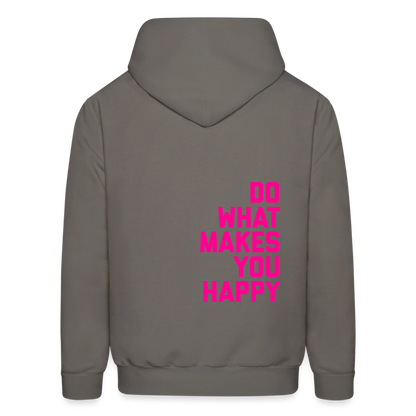 Do What Makes You Happy Men's Hoodie - asphalt gray