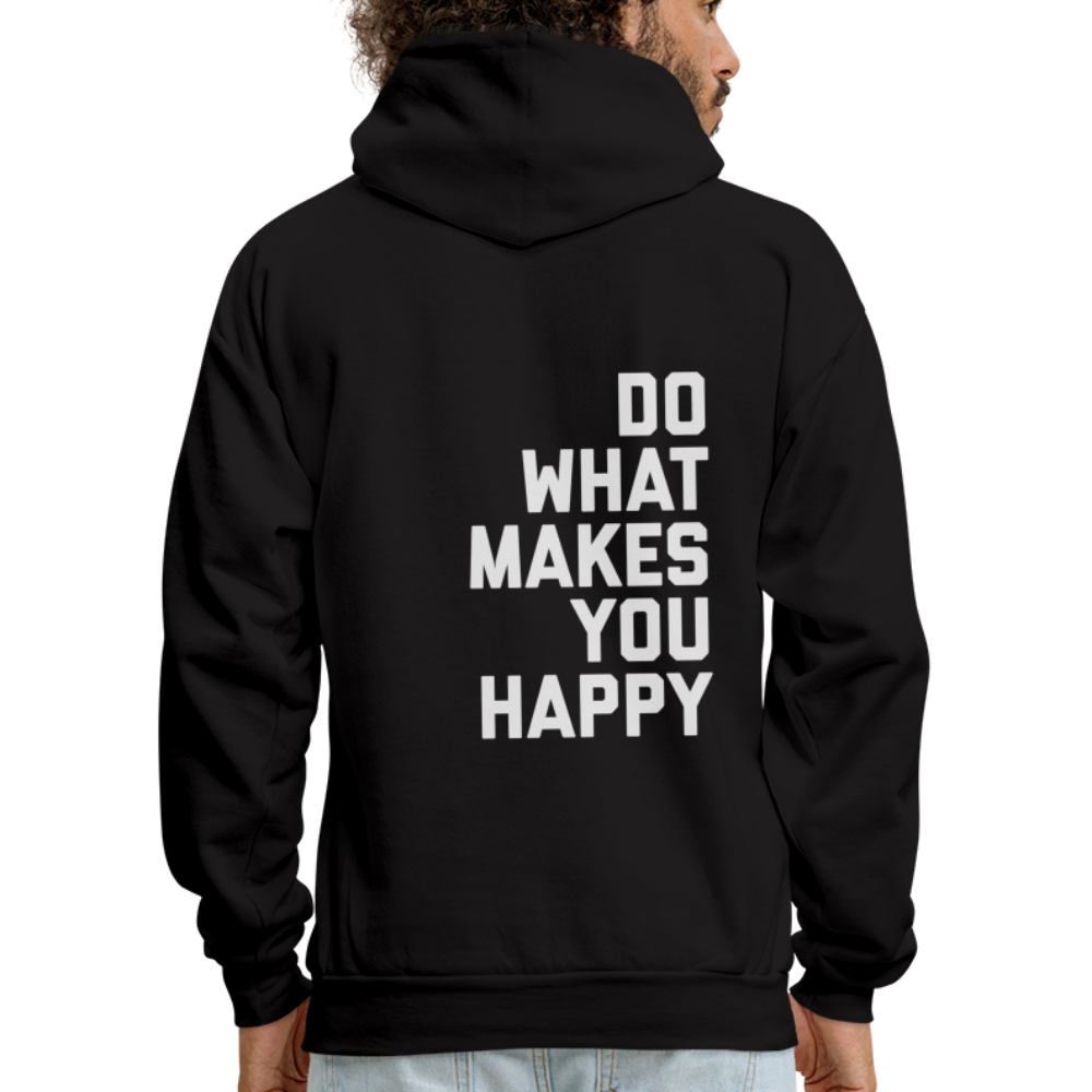 Do What Makes You Happy Men's Hoodie - black