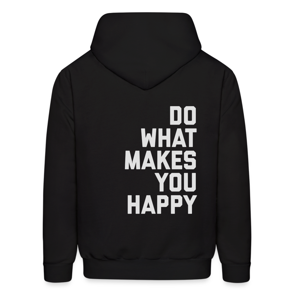 Do What Makes You Happy Men's Hoodie - black