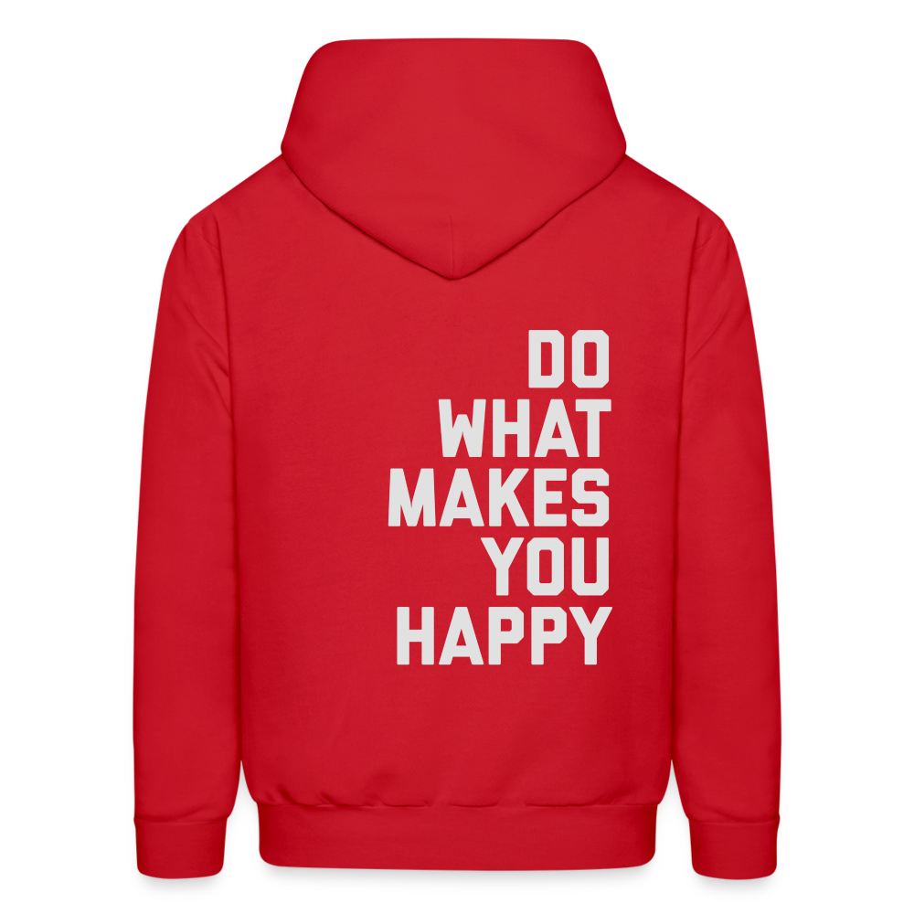 Do What Makes You Happy Men's Hoodie - red