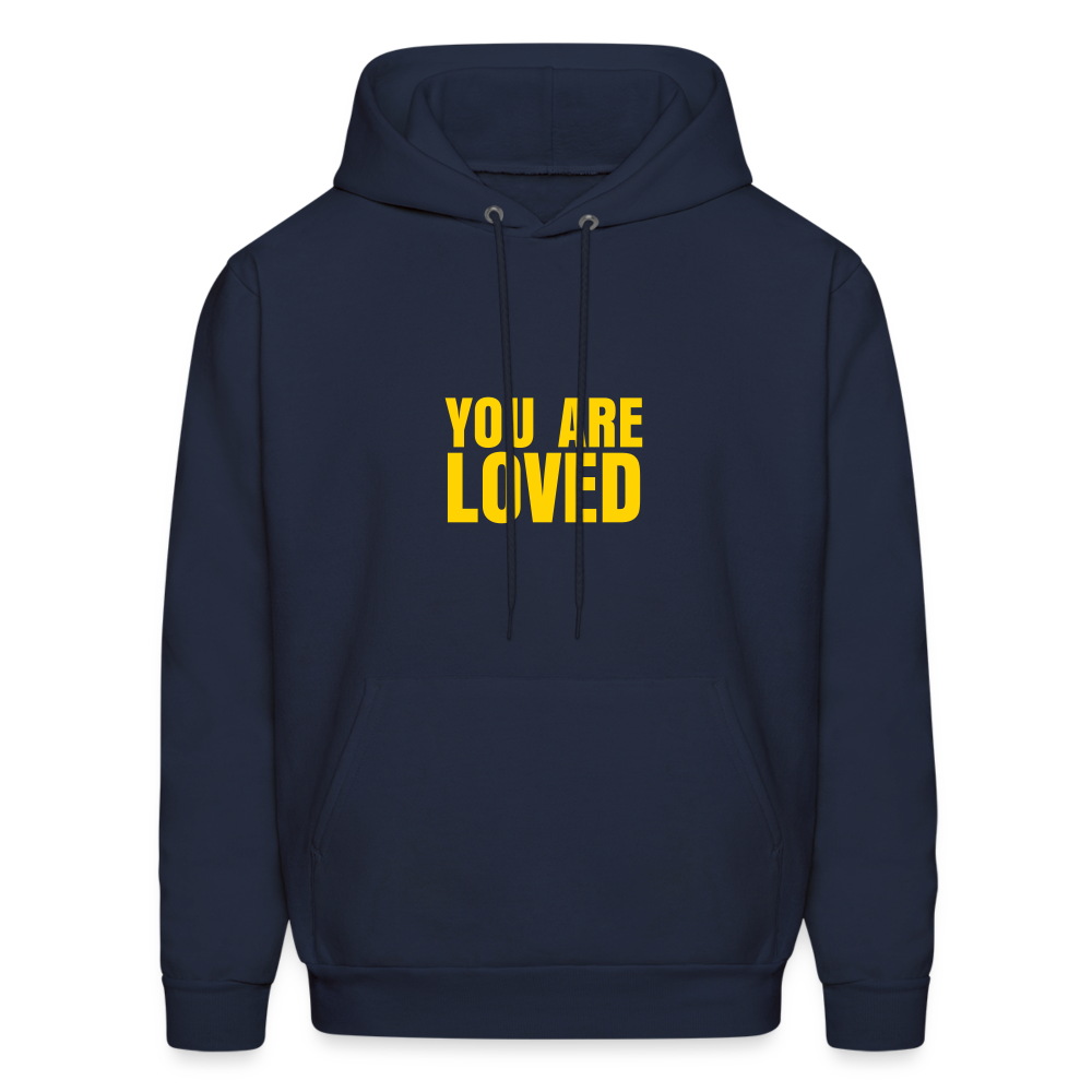 You Are Loved Men's Hoodie - navy