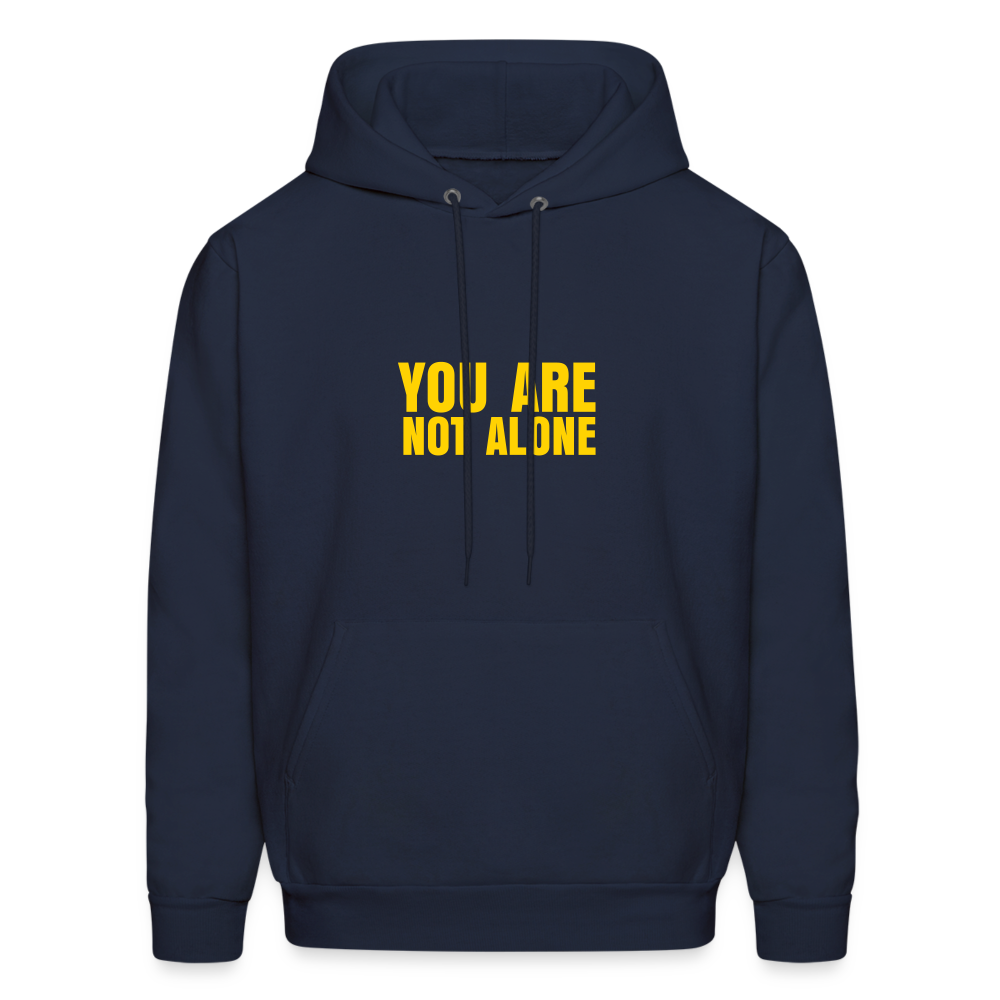 You Are Not Alone Men's Hoodie - navy