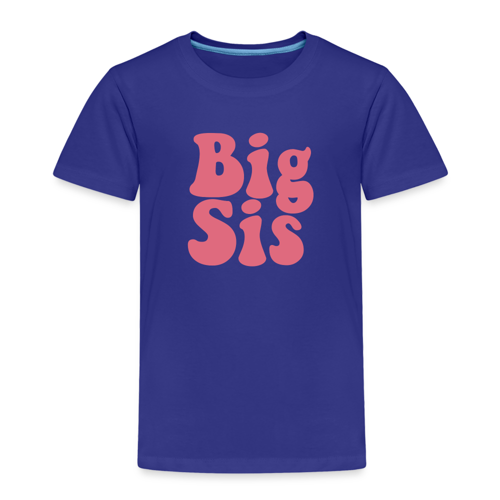 Big Sis Toddler Premium T-Shirt - royal blue