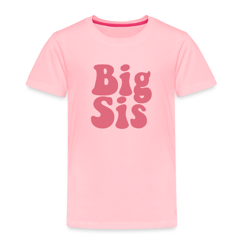 Big Sis Toddler Premium T-Shirt - pink